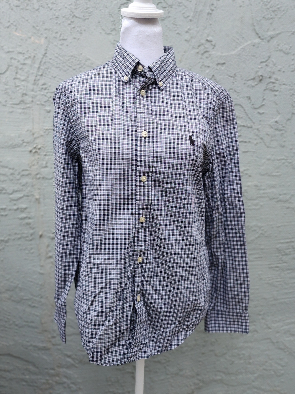 Polo Ralph Lauren Men's Plaid Button Down Long Sleeve Shirt Gingham